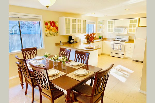 Our warm and cozy kitchen