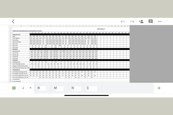 AFH at Silver Lake, LLC thoroughly monitors and documents all activities of daily living of each resident (e.g., exercises - what kind and how long?, shower or sponge bath?, meal - refused? 100% 50%, etc).