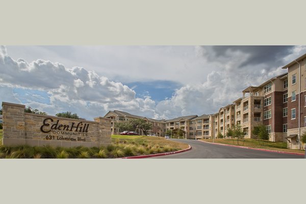 The Pinnacle at EdenHill Communities driveway. 

Defy the cliché of retirement living -- we're active and engaging, with a Texas Hill Country twist.