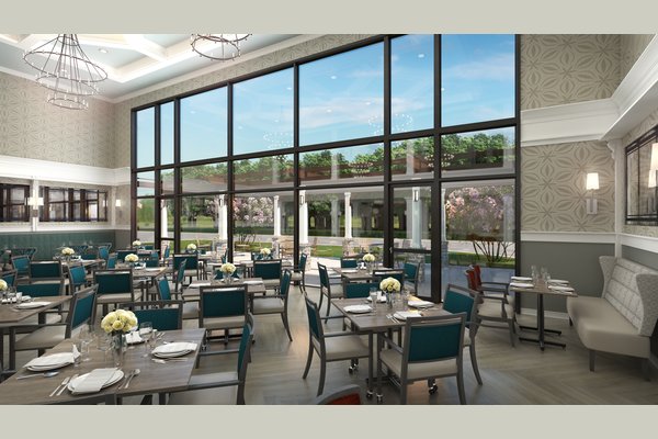 Elegant dining and outside dining