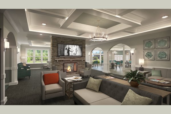 Memory Care Fireplace living room
