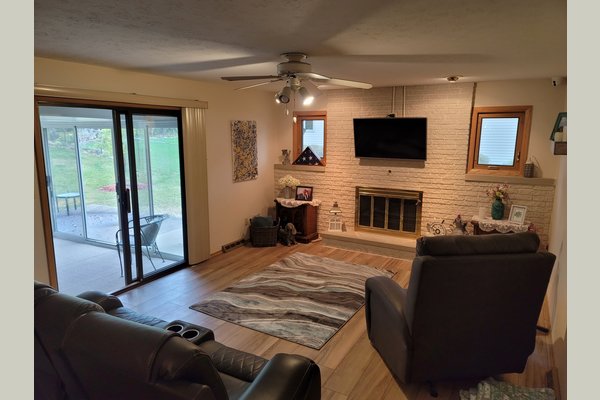 Nothing on TV? This room is a peaceful spot to sit and read a book or have a conversation.
