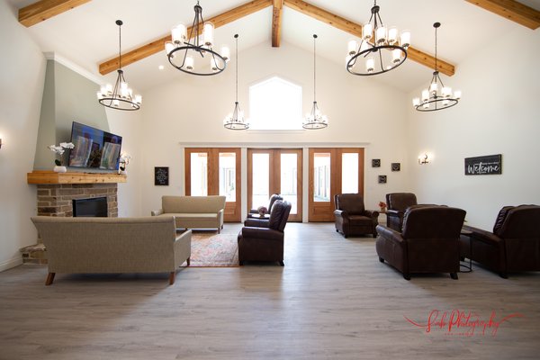 Looking into the Living Room from the dining room, large spacious area,  one of two exact living room spaces