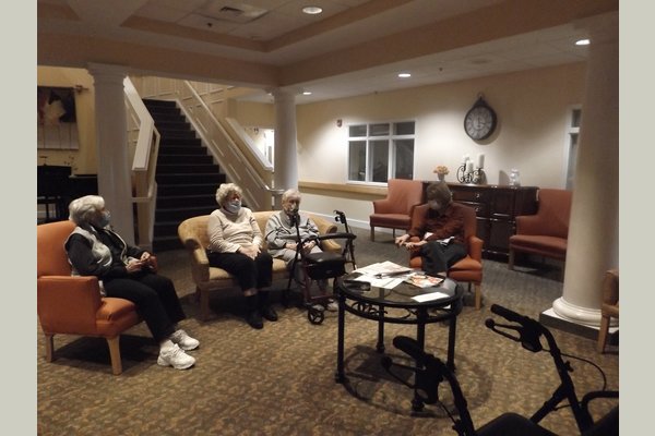Gathering for a chat
