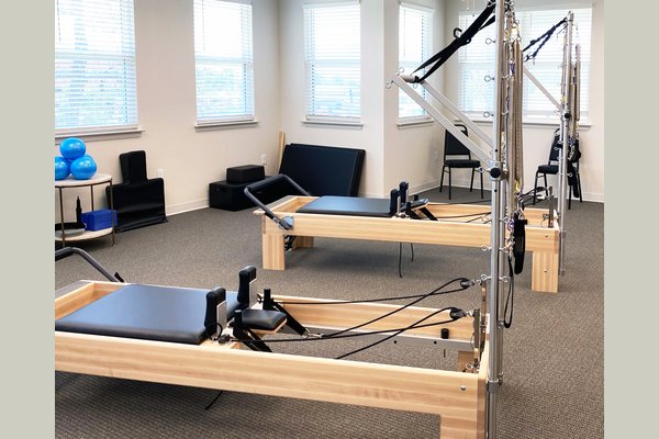 Our Pilates equipment and a sample of the workout equipment are pictured. 