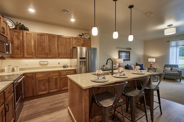 Kitchen in all four floor plans