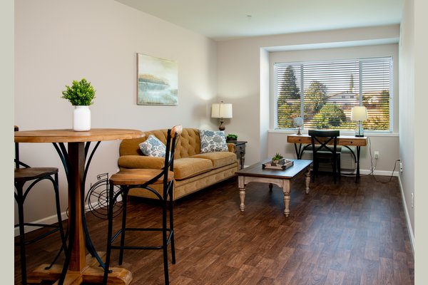 Model Room Living Area - One Bedroom.