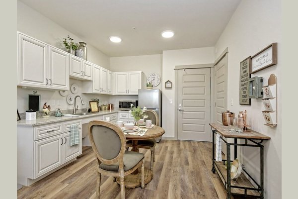 Kitchen and dining area