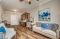 Living and dining space in senior apartment