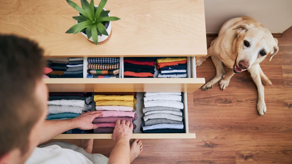 An organized clothing drawer thanks to tips on home organization
