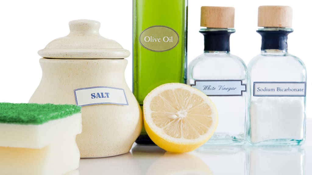 Baking soda and lemon are common non toxic cleaning solutions ingredients