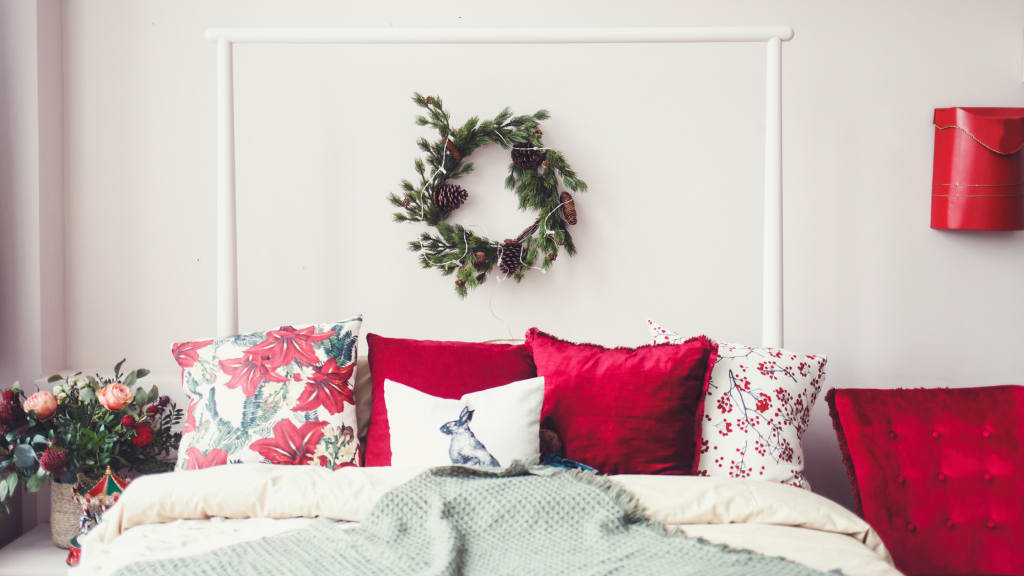 Preparing your home for the holidays can even include holiday bedding