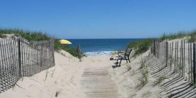 A view of a Hamptons beach, something you can enjoy with Hamptotns housekeeping services