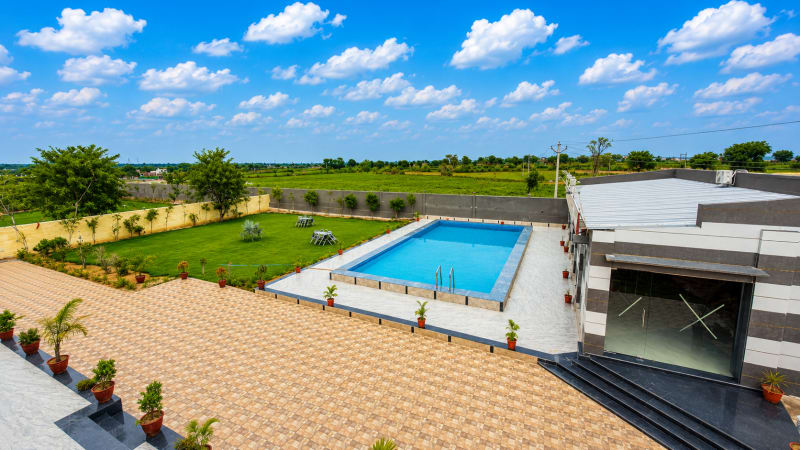 Bagru Jaipur area near Sand Dunes Stay villa luxury estate Rajasthan