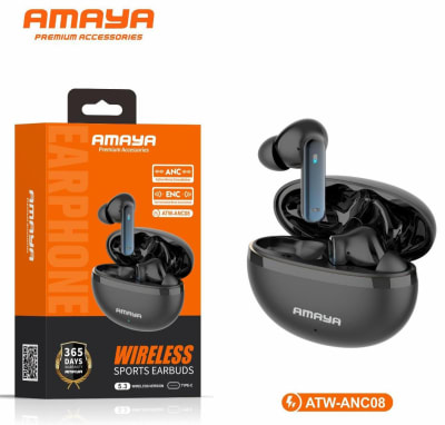 Amaya ATW-ANC08 – Superior Hybrid Noise Cancelling Earbuds with 16H Battery