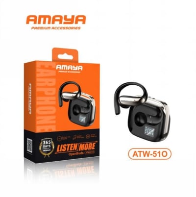 Amaya Open Buds ATW-510 Wireless Sports Earbuds – Bluetooth 5.3, Open-Ear Comfort Fit, HD Stereo Sound,and Built-in Mic