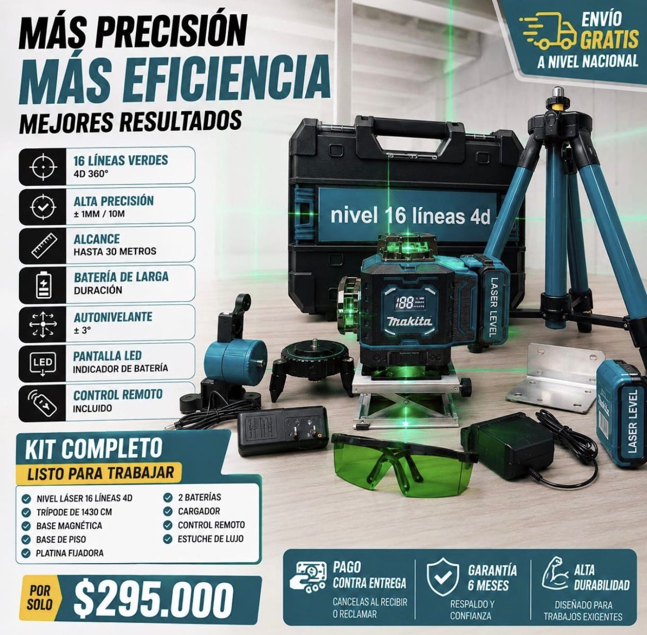 NIVEL LÁSER 16 LÍNEAS - Imagen 4 | Herramientas RoCa