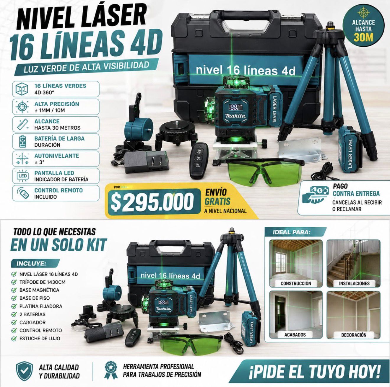 NIVEL LÁSER 16 LÍNEAS - Imagen 6 | Herramientas RoCa