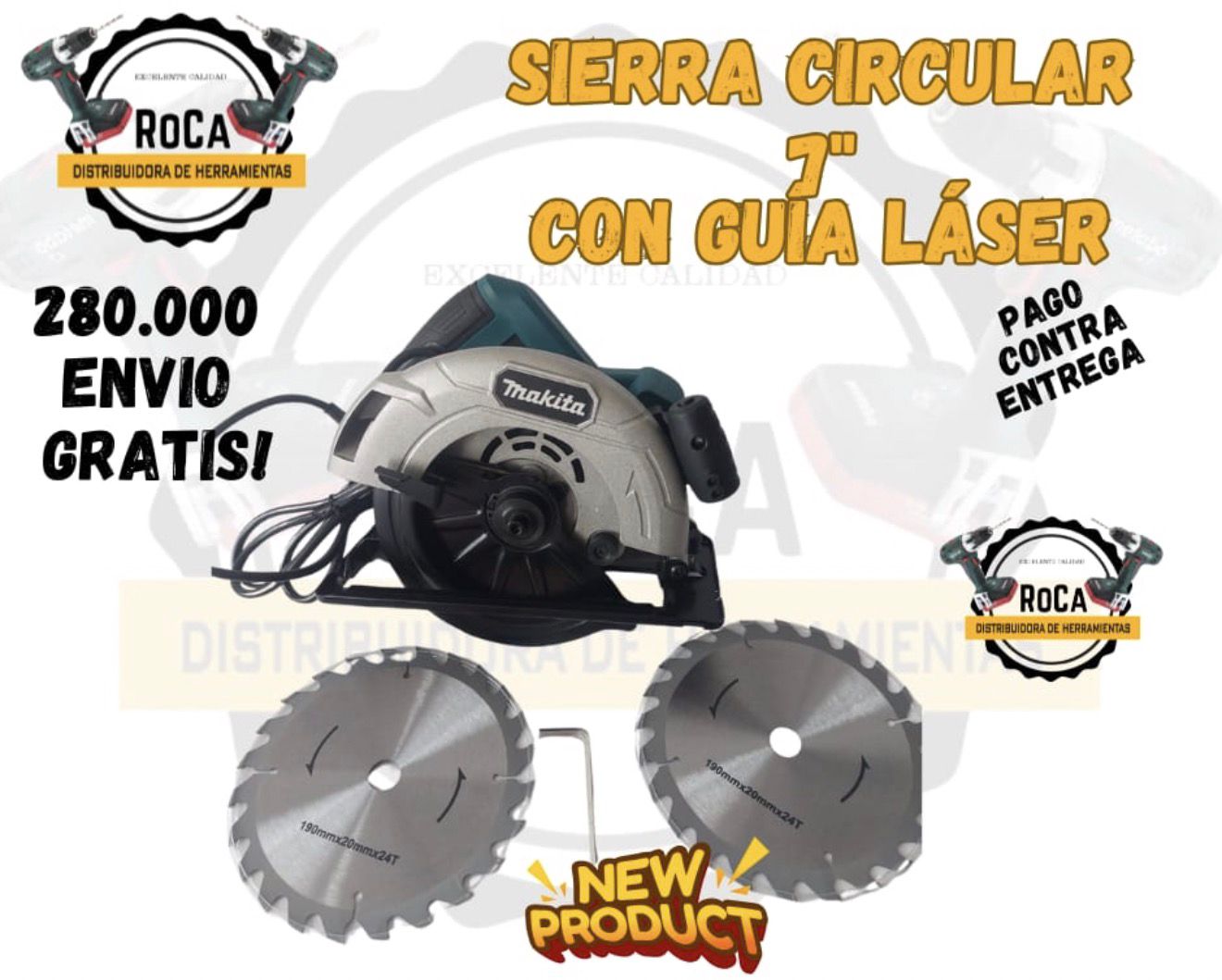 SIERRA CIRCULAR CON GUÍA LÁSER  - Imagen 1 | Herramientas RoCa