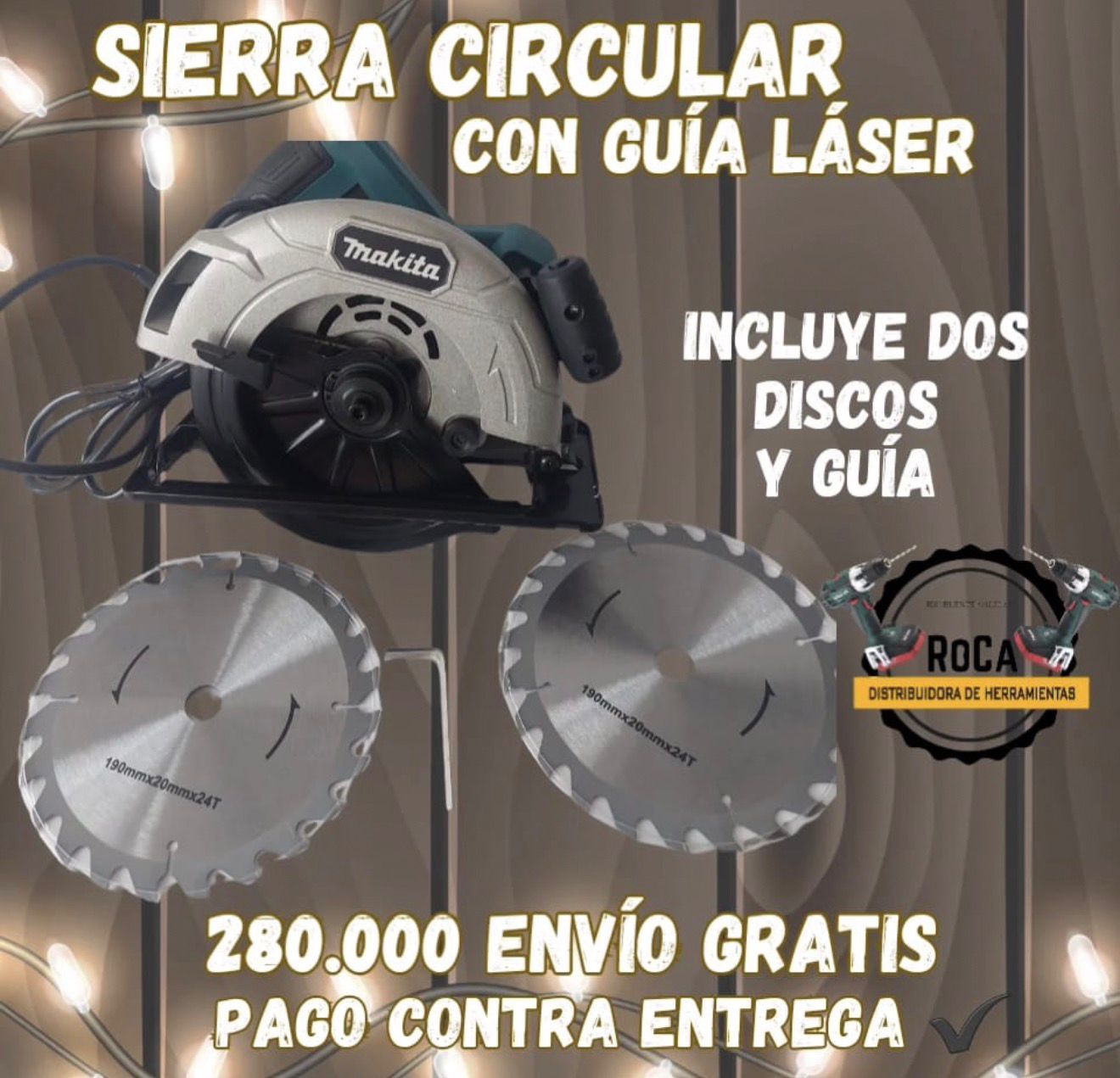 SIERRA CIRCULAR CON GUÍA LÁSER  - Imagen 2 | Herramientas RoCa