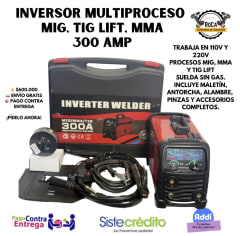 INVERSOR MIG – TIG LIFT – MMA | 300 AMP