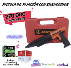PISTOLA DE FIJACIÓN CON SILENCIADOR