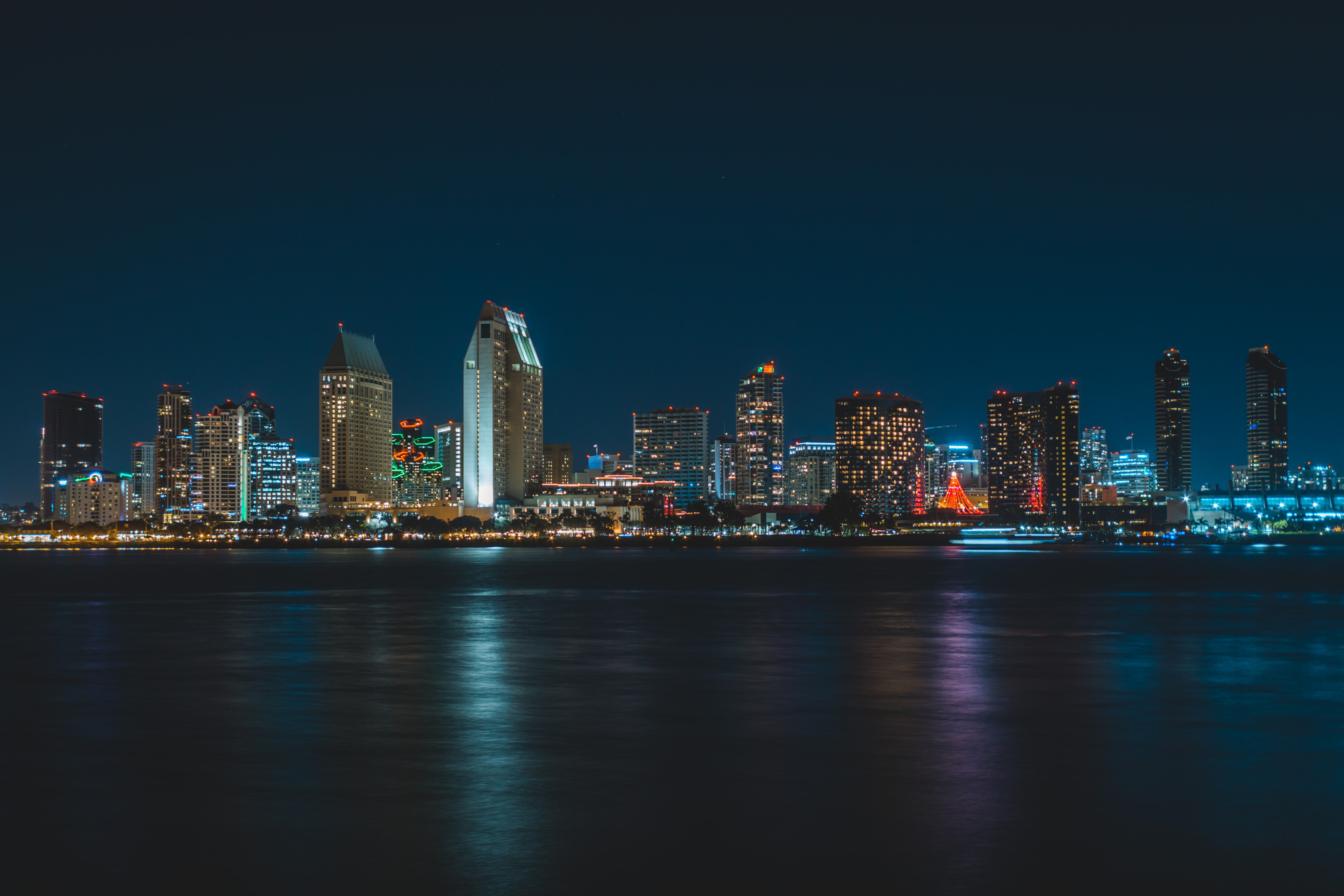 Downtown San Diego at night