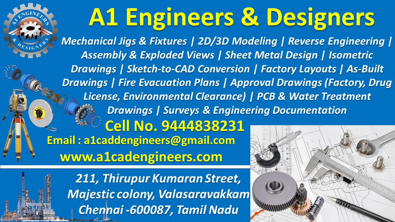A1 Engineers & Designers contact and visiting card