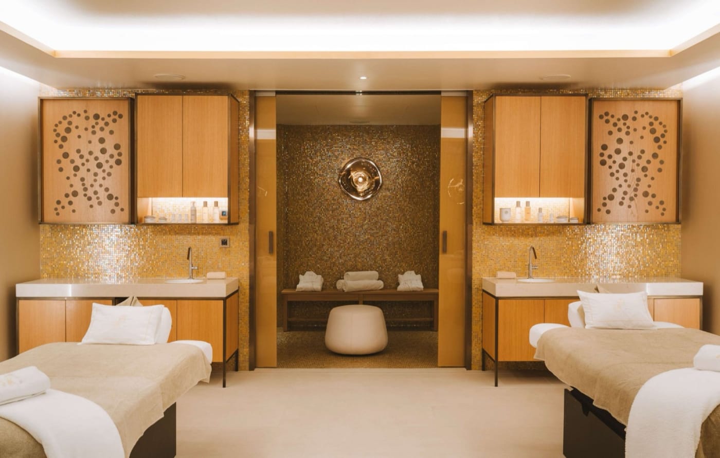 Cabine de soins du spa de 1500 m² du Royal Champagne