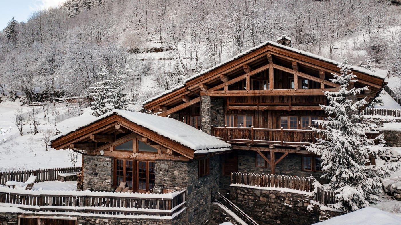Das Chalet Pelerin von Eleven im Schnee, Weiler Le Miroir in Sainte-Foy-Tarentaise
