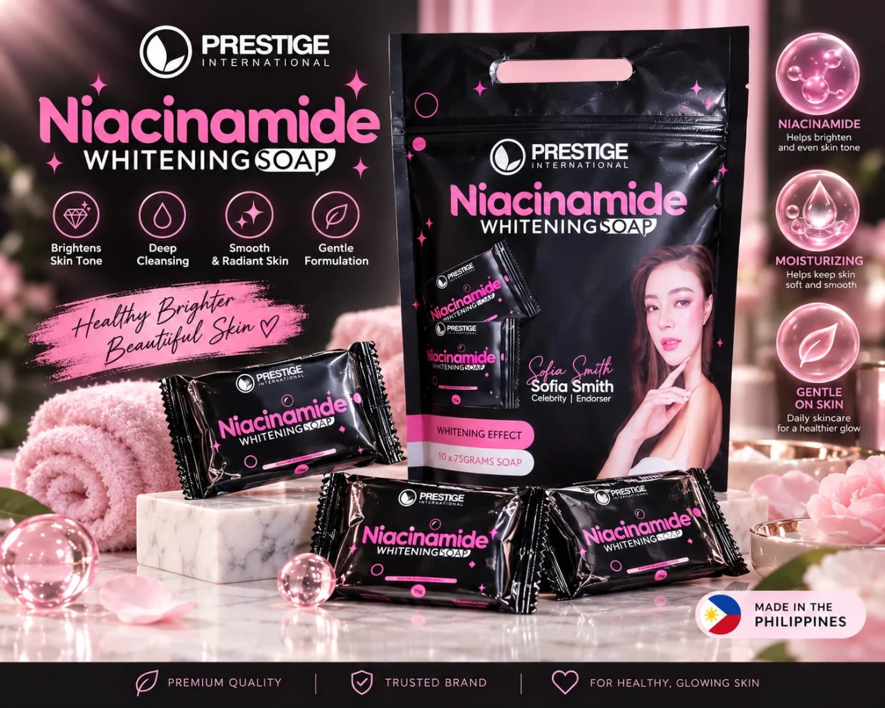 Prestige International Niacinamide Whitening Soap