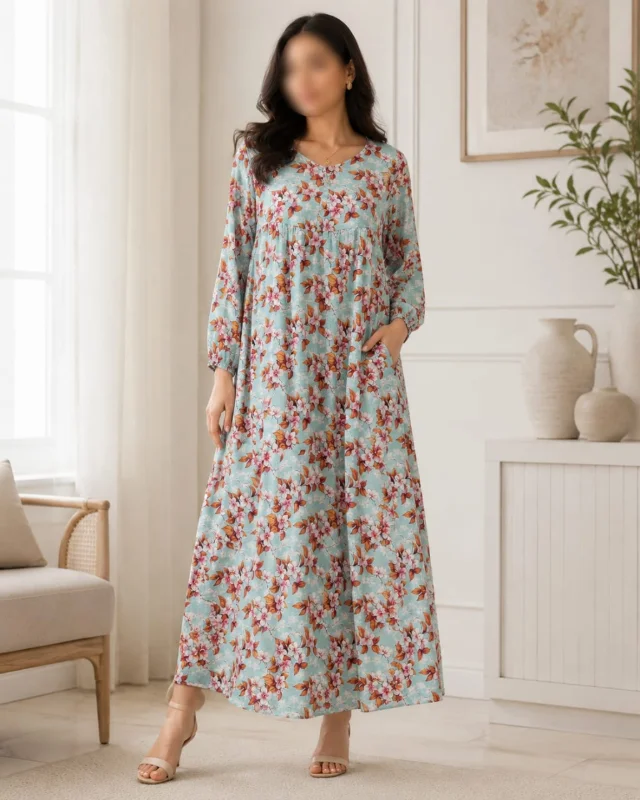 Elegant Floral Maxi Dress