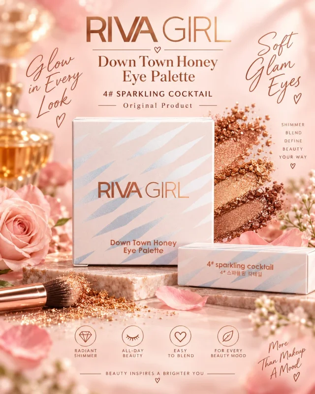 RIVA GIRL Downtown Honey Eye Palette – 4 Sparkling Cocktail