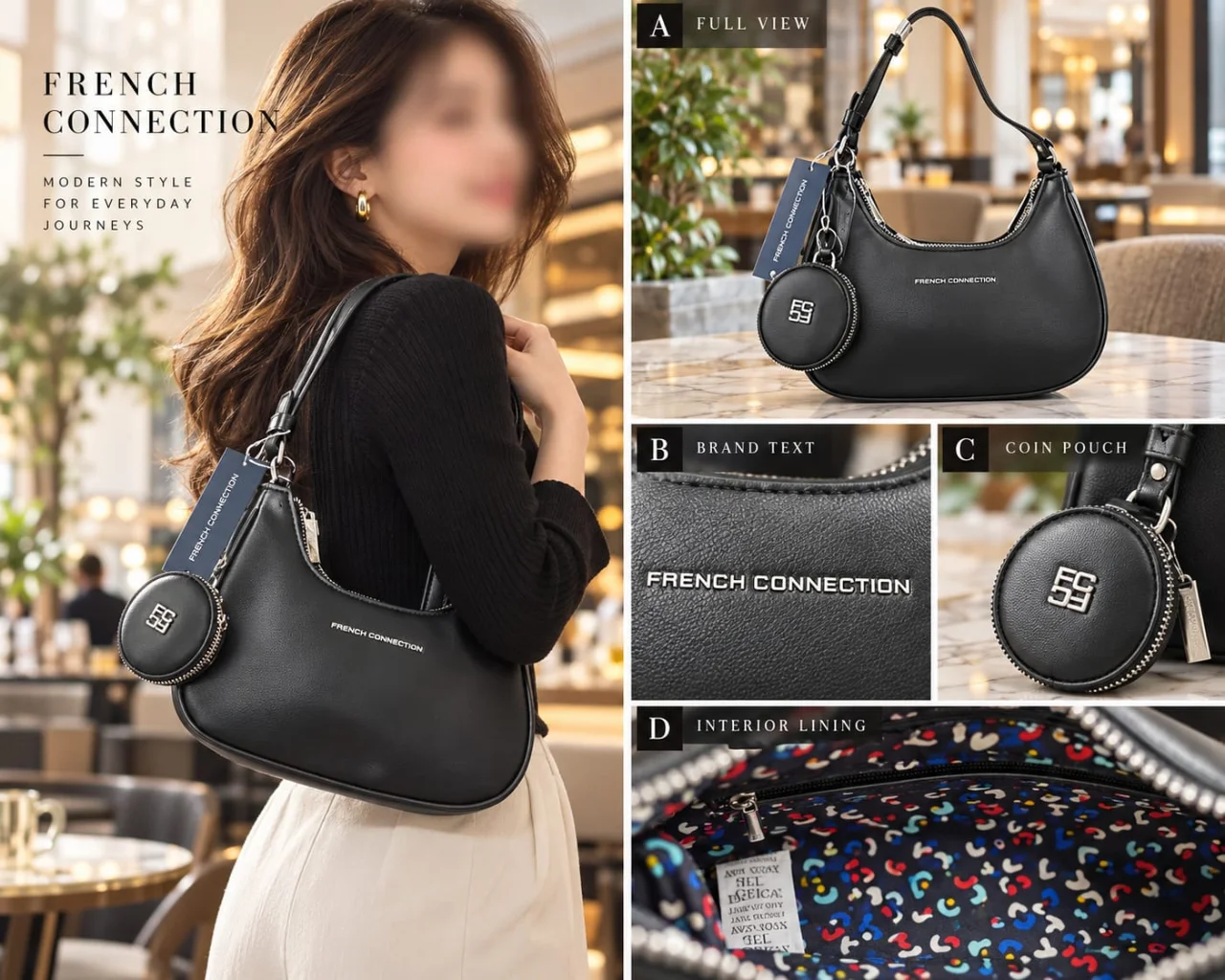 French Connection Original Ladies Shoulder Bag