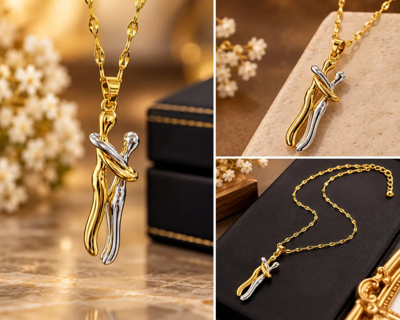 stainless steel necklace with pendant