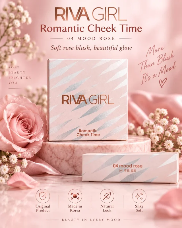 RIVA GIRL Romantic Cheek Time Blush – 04 Mood Rose