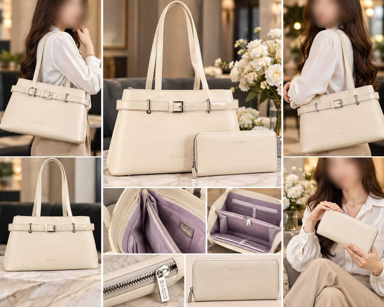 BAGCO Ladies Handbag with Matching Wallet