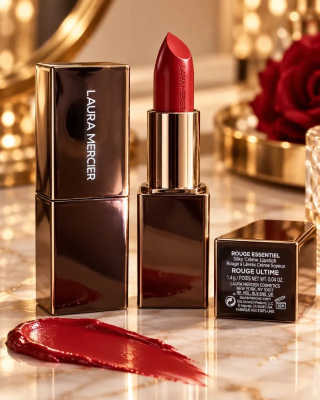 Laura Mercier Rouge Essentiel Silky Crème Lipstick – Rouge Ultime