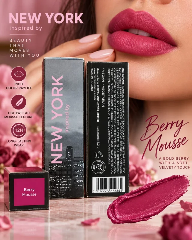 NEW YORK Inspired by – Berry Mousse Lip Color