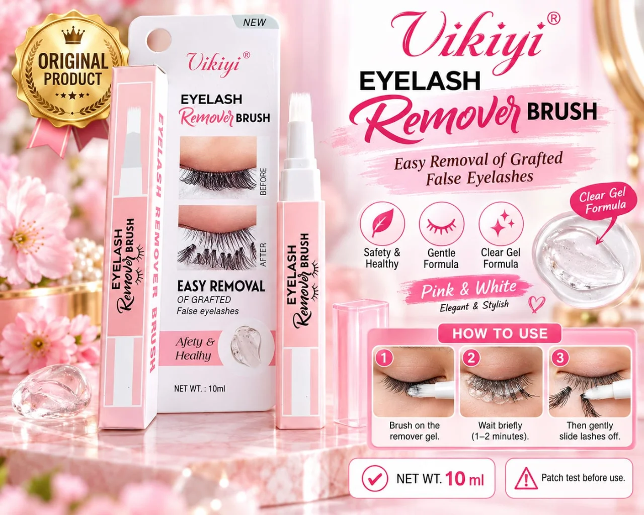 Vikiyi Eyelash Remover Brush