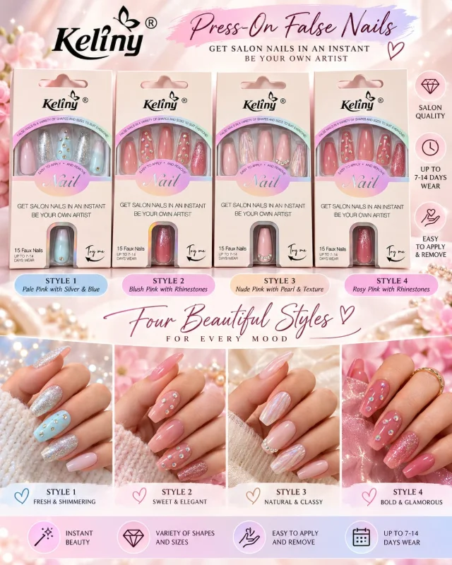 Keliny Press-On / Faux Nails – Salon Style at Home