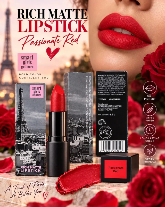 Rich Matte Lipstick – Passionate Red