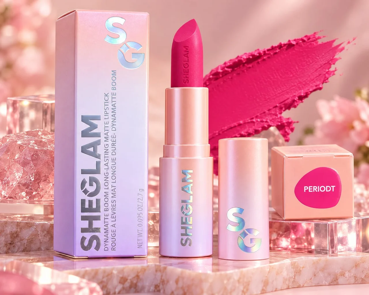 SHEGLAM Dynamatte Boom Long-Lasting Matte Lipstick – PERIODT