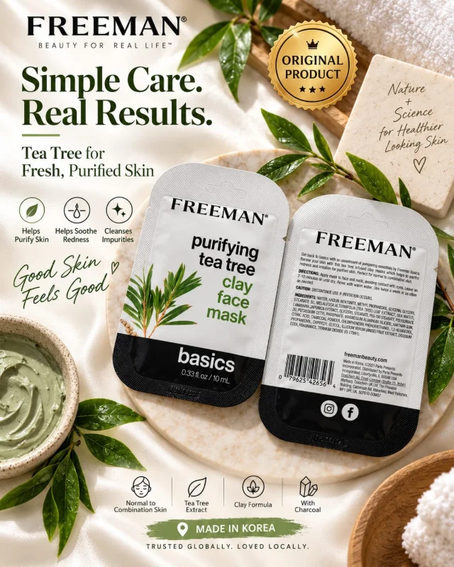 FREEMAN Purifying Tea Tree Clay Face Mask – Basics