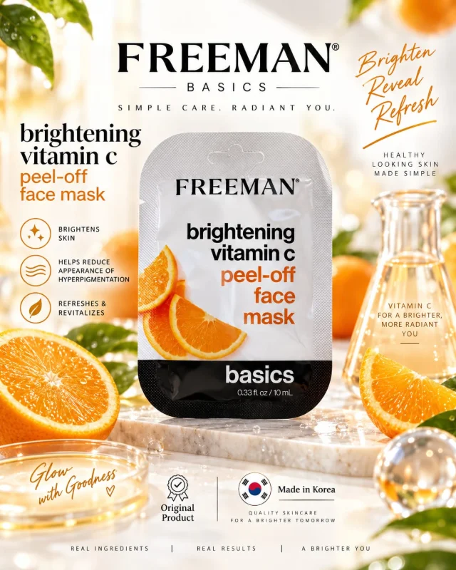 FREEMAN Brightening Vitamin C Peel-Off Face Mask – Basics
