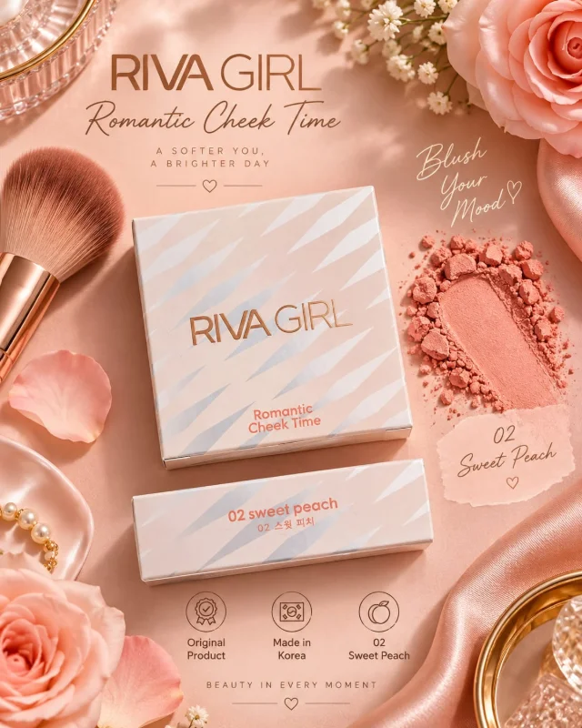 RIVA GIRL Romantic Cheek Time Blush – 02 Sweet Peach