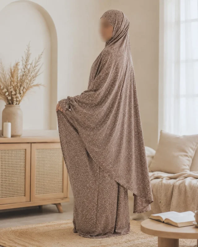 Elegant Printed Prayer Dress