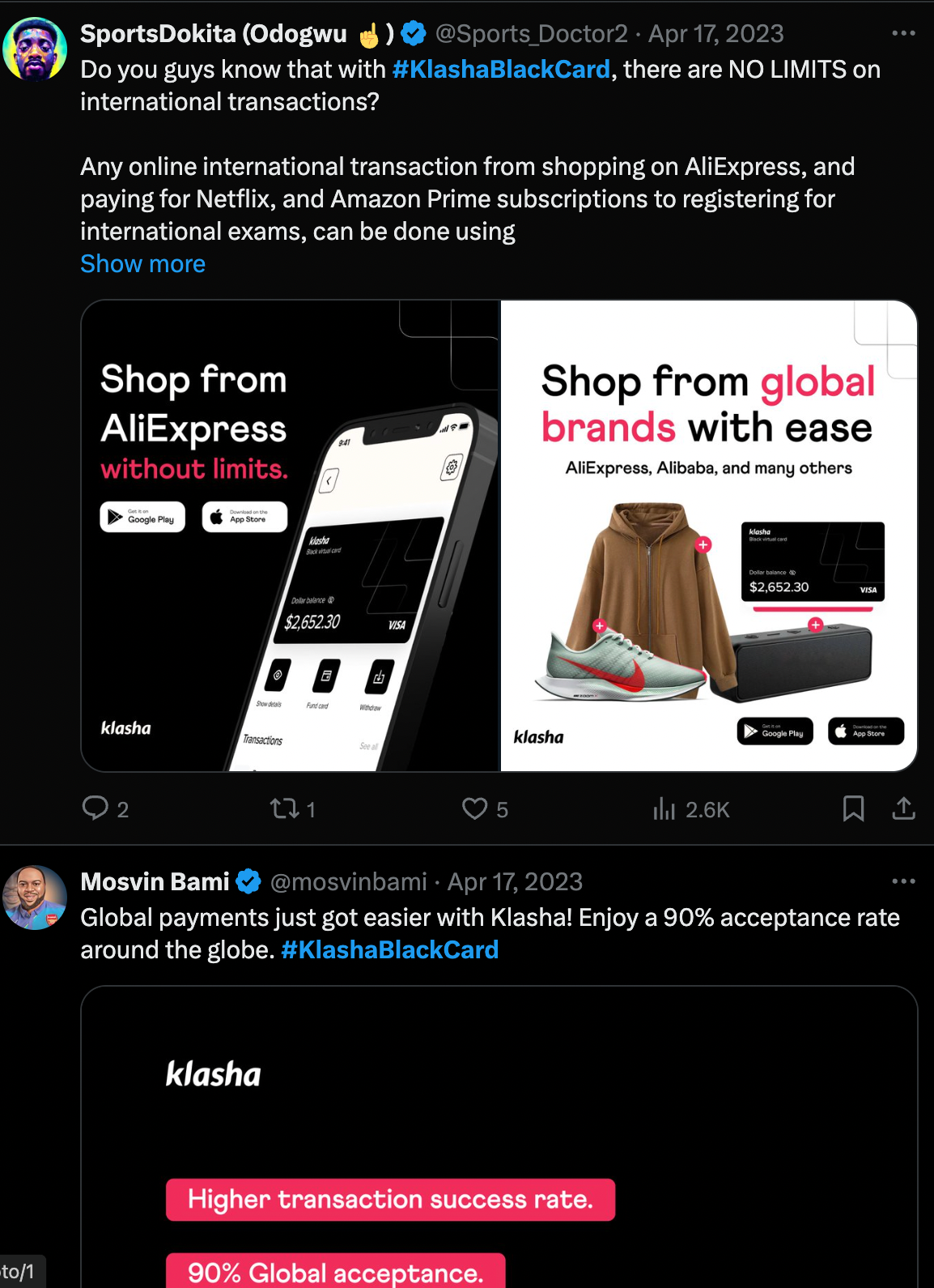 x posts screenshot