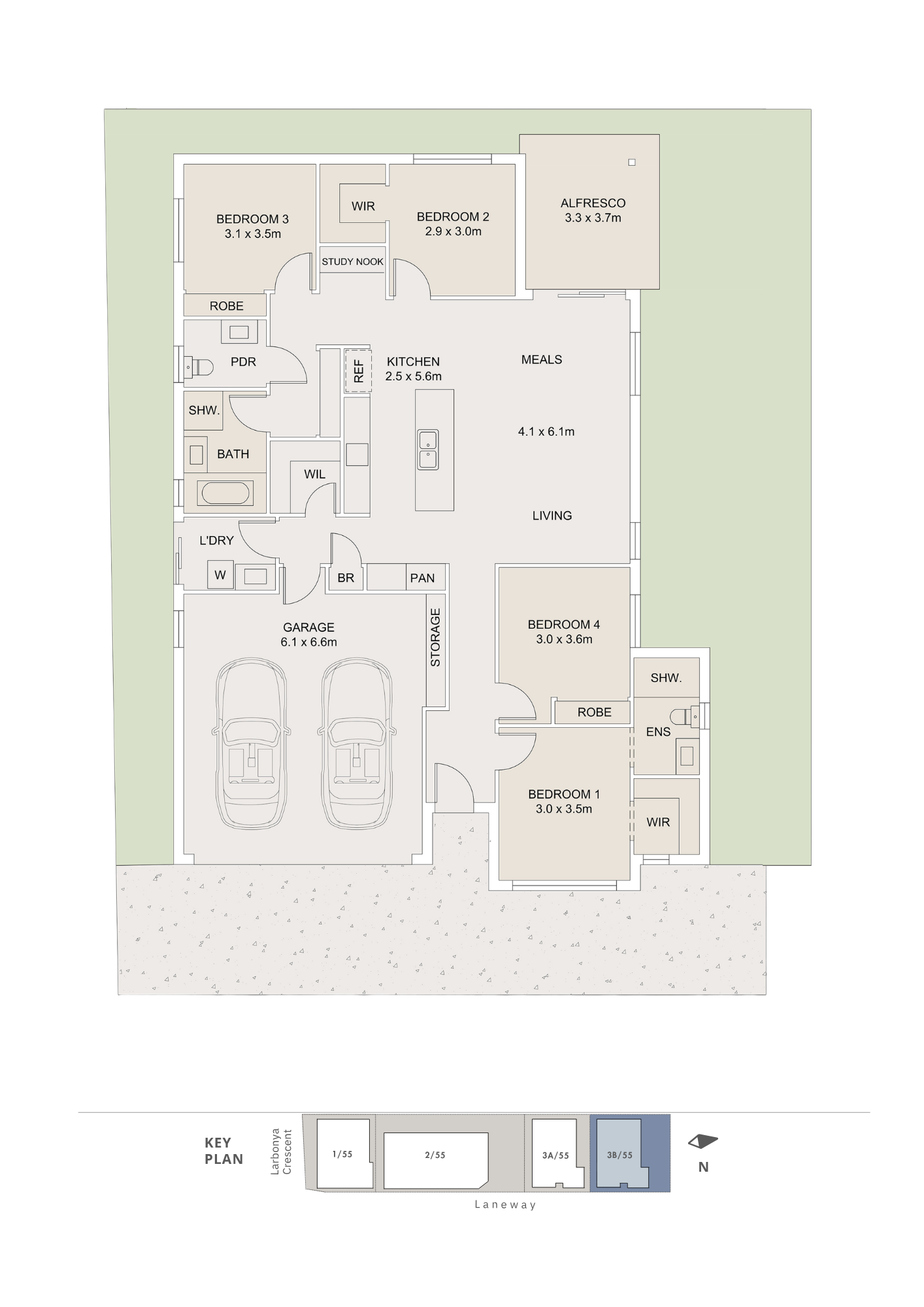 Residence Three — Floor Plan