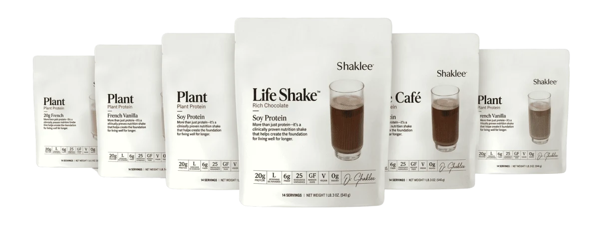 Shaklee Life Shake soy and plant protein product range